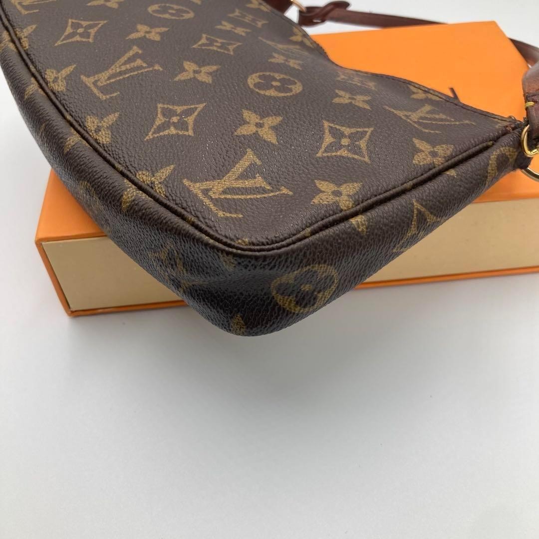 Louis Vuitton Hand Shoulder Bag Tote Purse Monogram Brown Authentic