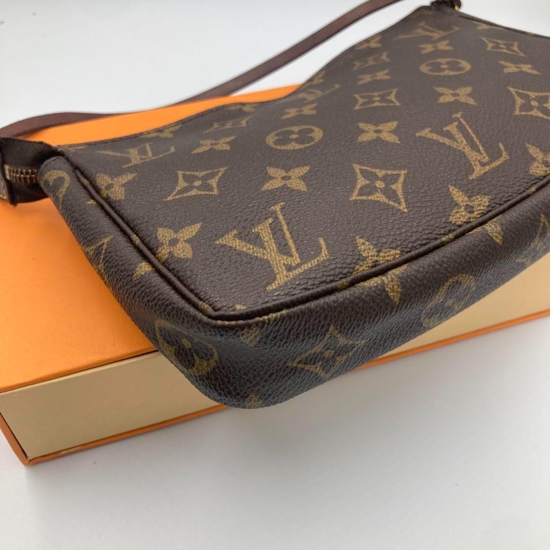 Louis Vuitton Hand Shoulder Bag Tote Purse Monogram Brown Authentic