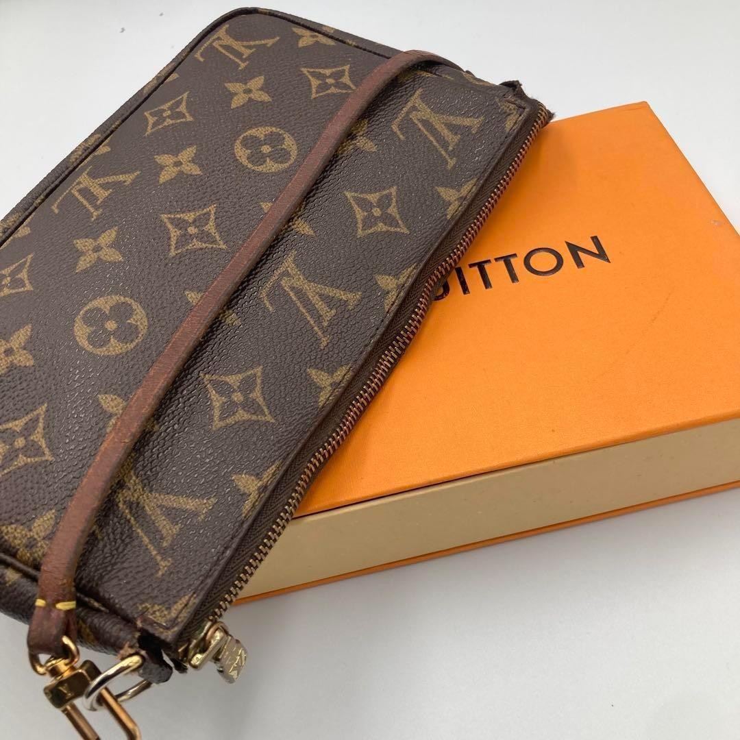 Louis Vuitton Hand Shoulder Bag Tote Purse Monogram Brown Authentic