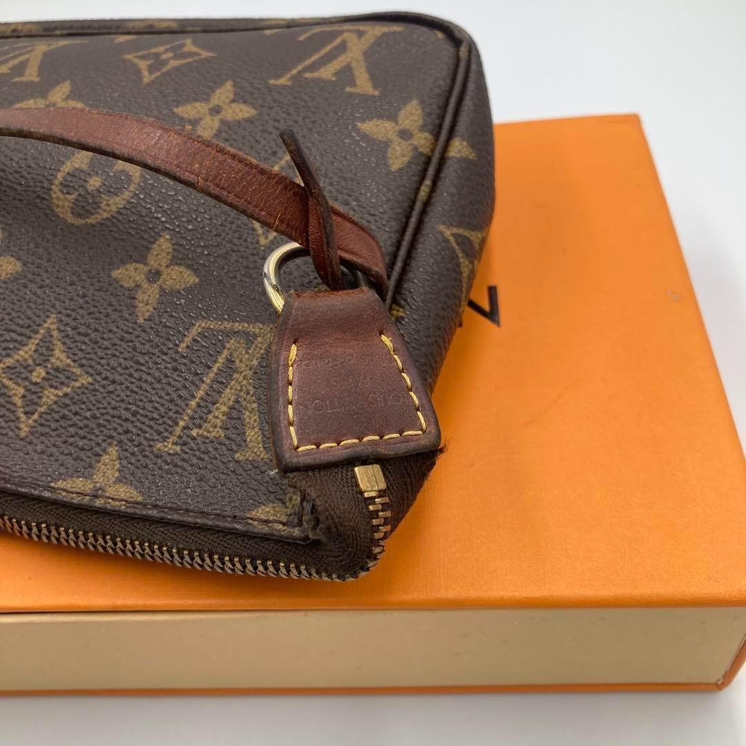 Louis Vuitton Hand Shoulder Bag Tote Purse Monogram Brown Authentic