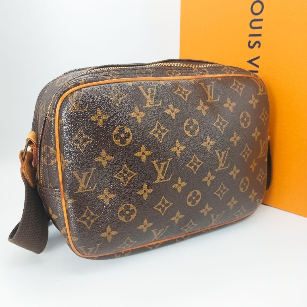 Louis Vuitton Shoulder Bag Purse Monogram M45254 PVC Brown Authentic