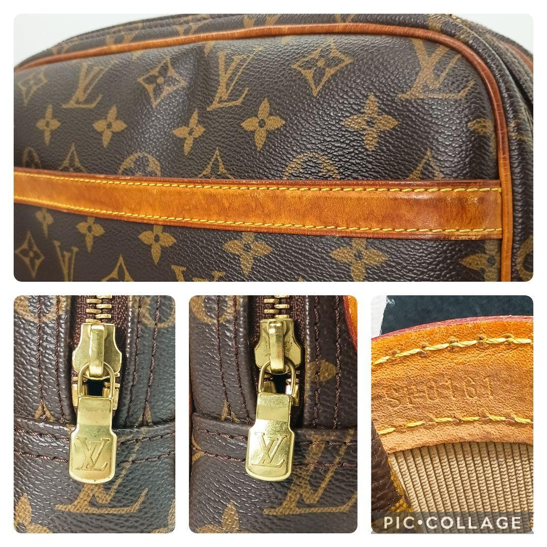 Louis Vuitton Shoulder Bag Purse Monogram M45254 PVC Brown Authentic