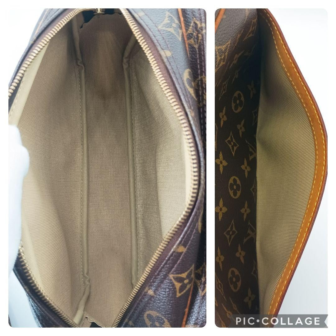 Louis Vuitton Shoulder Bag Purse Monogram M45254 PVC Brown Authentic