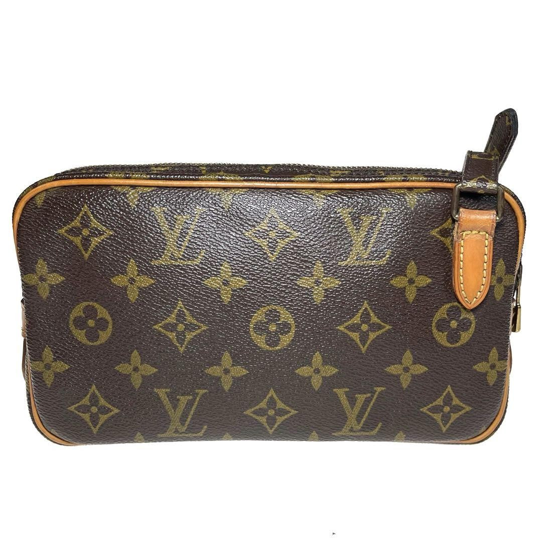 Louis Vuitton Shoulder Bag Purse Monogram M51828 Brown Authentic