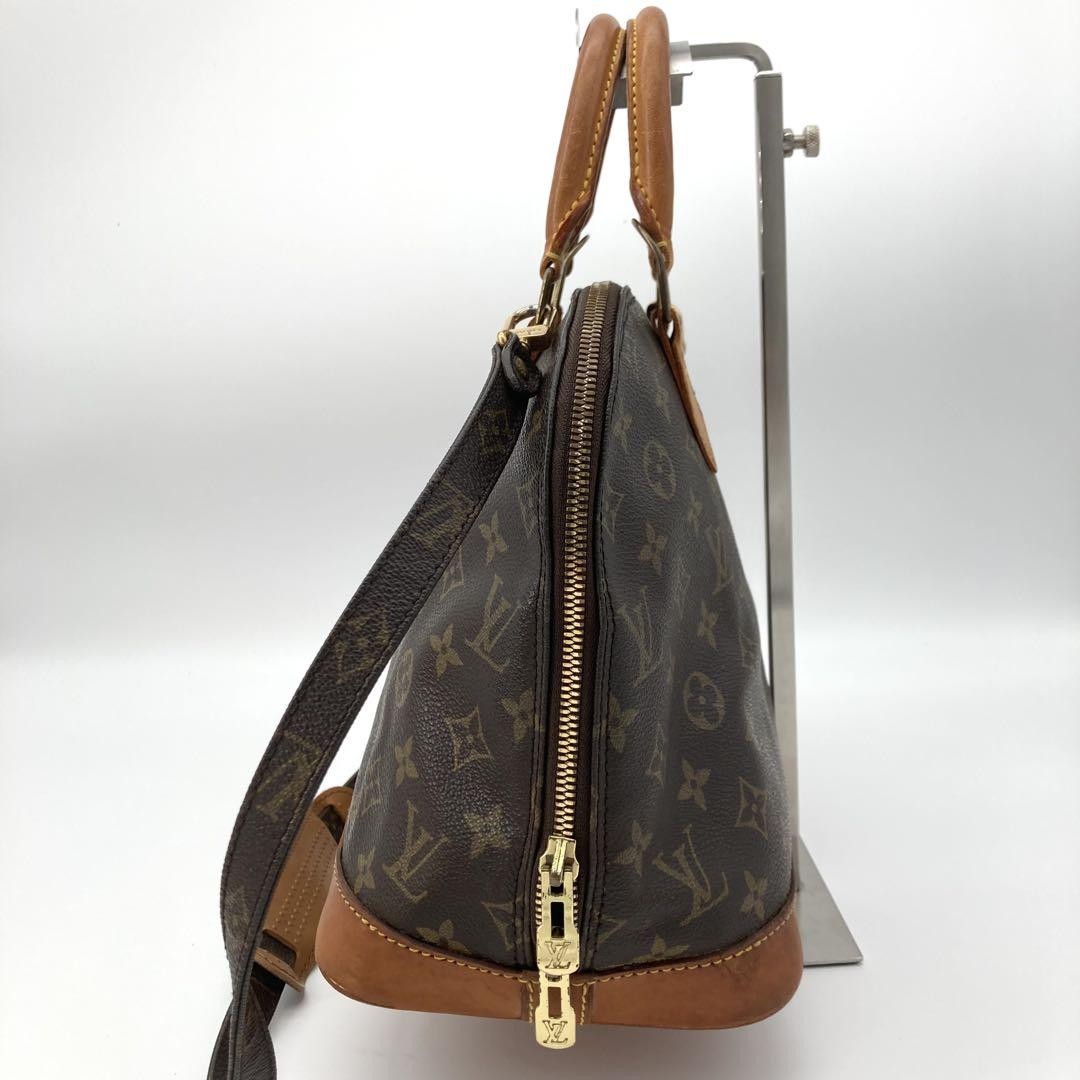 Louis Vuitton Hand Shoulder Bag Tote Purse 2way M51130 Monogram Leather Brown