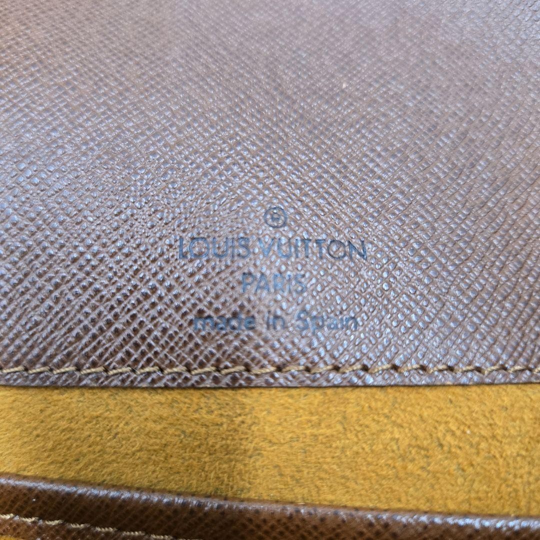 Louis Vuitton Shoulder Bag Purse Monogram Leather Brown Authentic