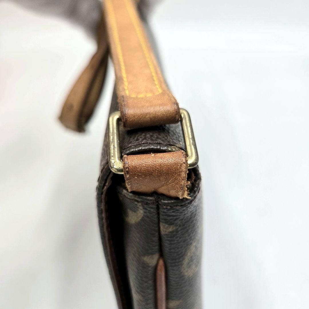 Louis Vuitton Shoulder Bag Purse Monogram Leather Brown Authentic