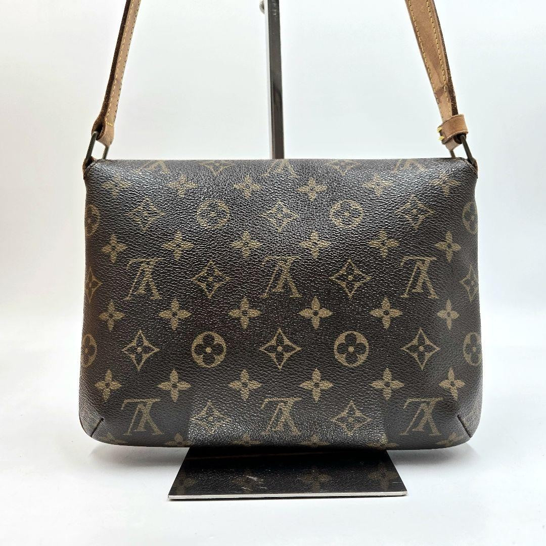 Louis Vuitton Shoulder Bag Purse Monogram Leather Brown Authentic