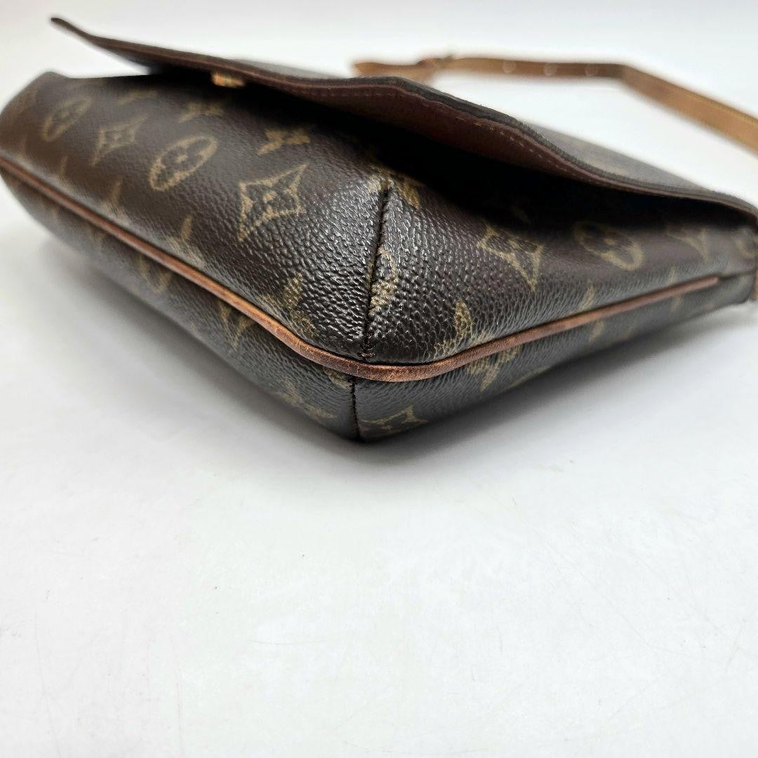 Louis Vuitton Shoulder Bag Purse Monogram Leather Brown Authentic