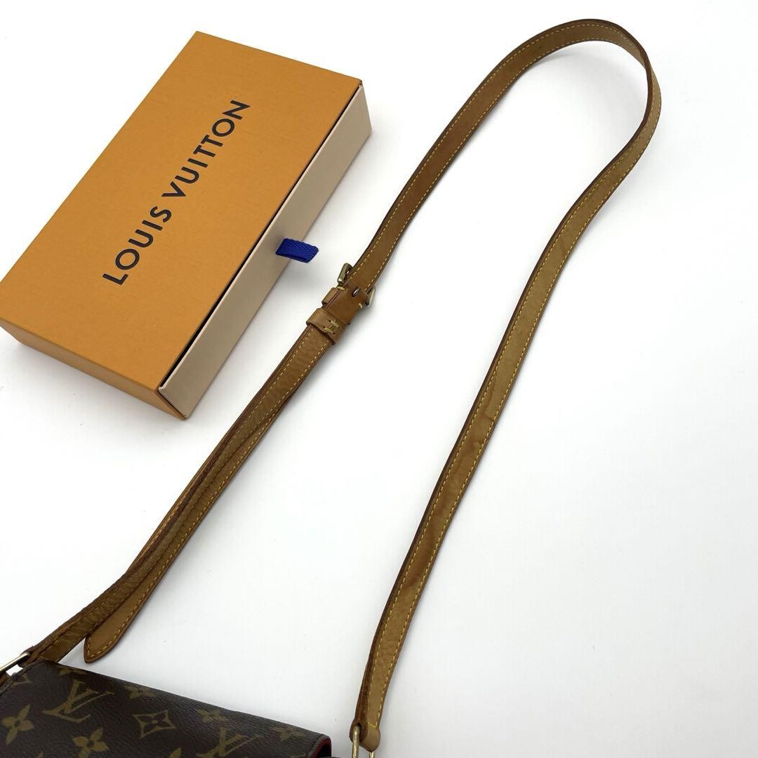 Louis Vuitton Shoulder Bag Purse Monogram M51179 Red Authentic