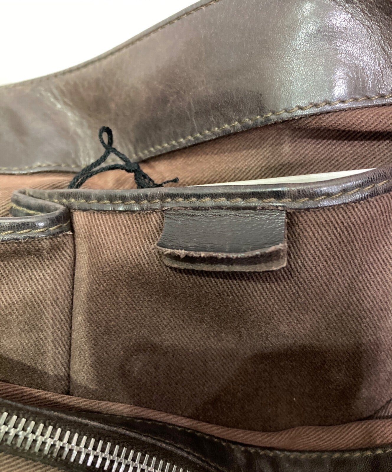 CELINE Hand Bag Tote Purse Brown Authentic