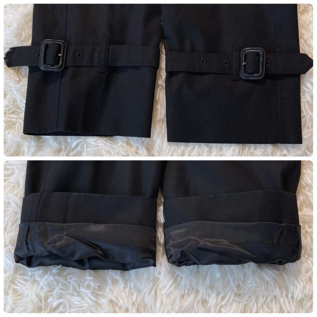 Aquascutum Trench Coat Club Check Asian fit S 36 US size XS Black Authentic