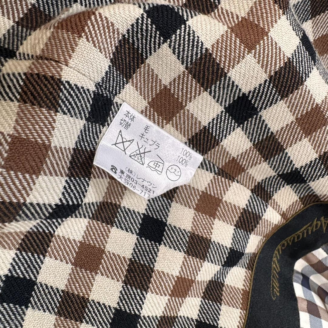 Aquascutum Trench Coat Club Check Asian fit S US size XS Beige Authentic