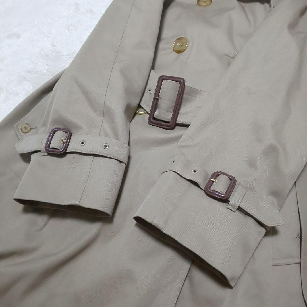 Aquascutum Trench Coat Club Check Asian fit S US size XS Beige Authentic