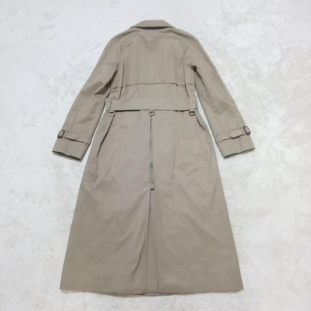 Aquascutum Trench Coat Club Check Asian fit S US size XS Beige Authentic
