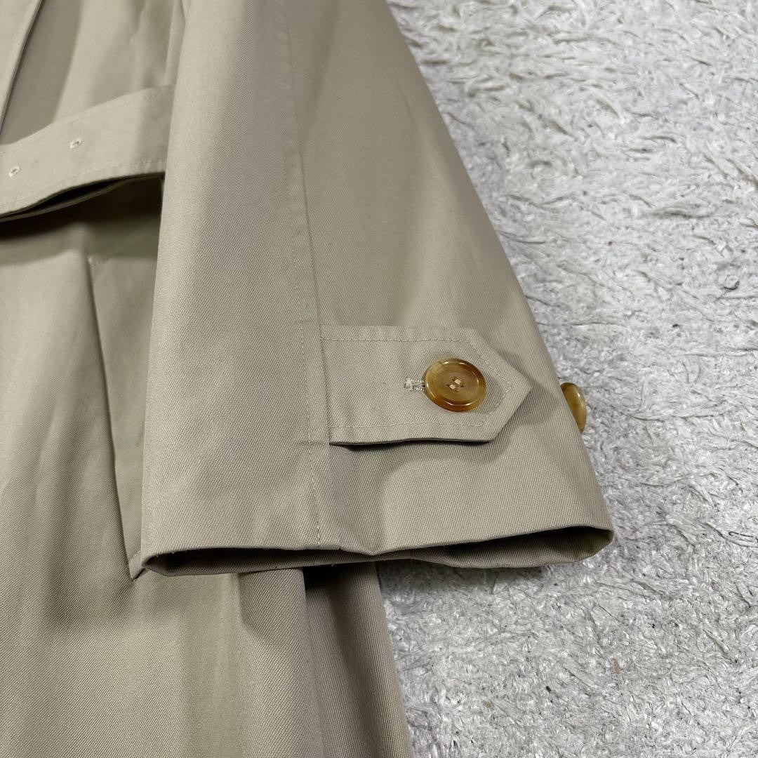 Aquascutum Trench Coat Club Check Asian fit L US size M Beige Authentic