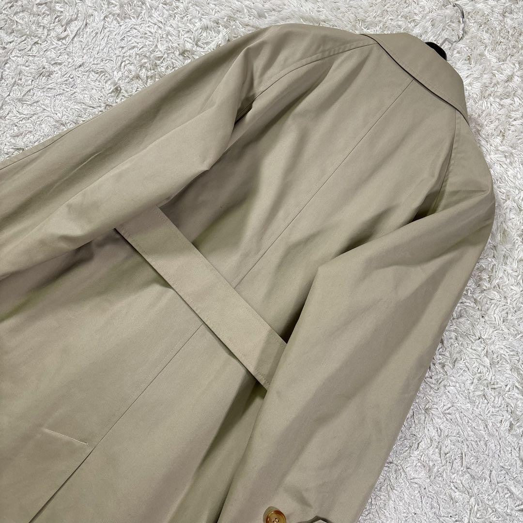 Aquascutum Trench Coat Club Check Asian fit L US size M Beige Authentic