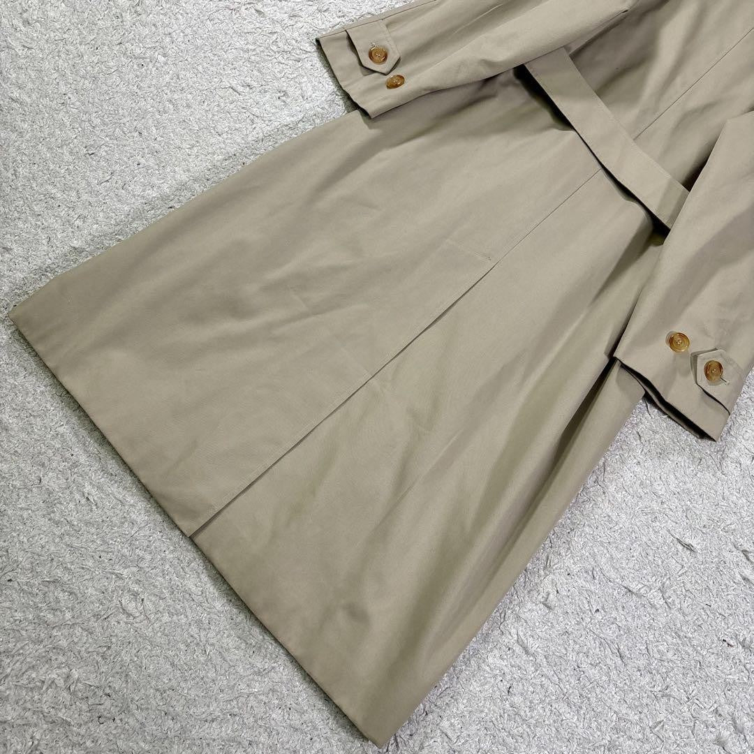 Aquascutum Trench Coat Club Check Asian fit L US size M Beige Authentic