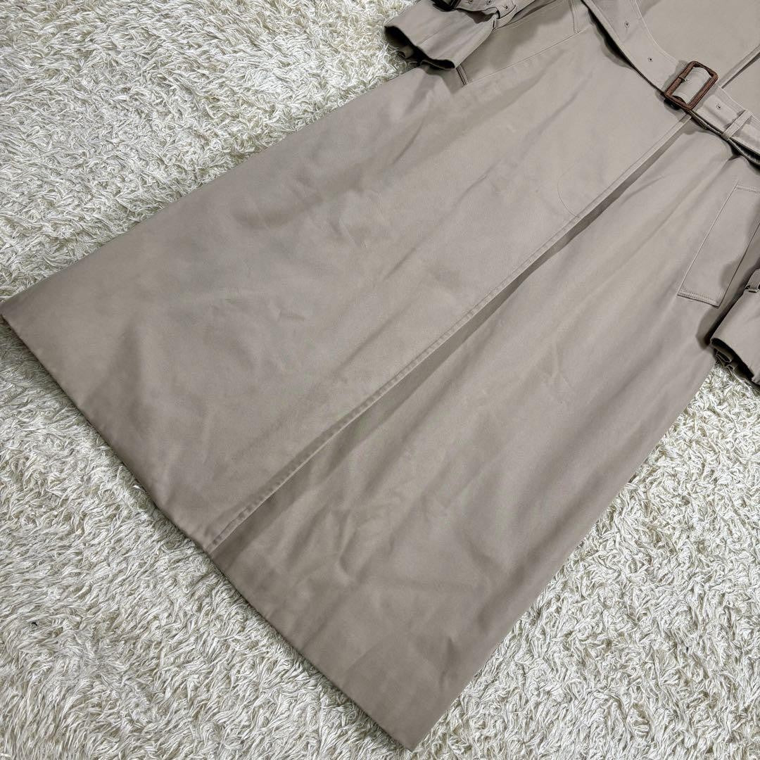 Aquascutum Trench Coat Club Check Asian fit M US size S Beige Authentic