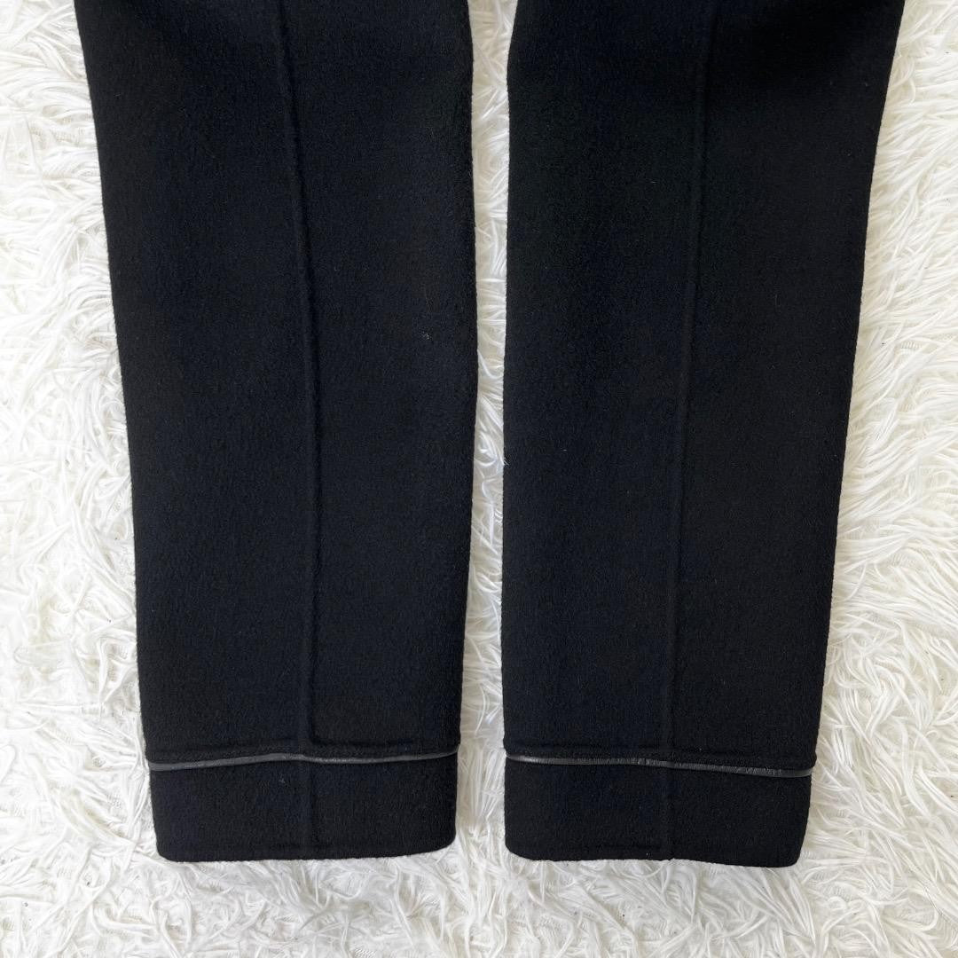 Aquascutum Long Coat Asian fit M US size S Black Authentic