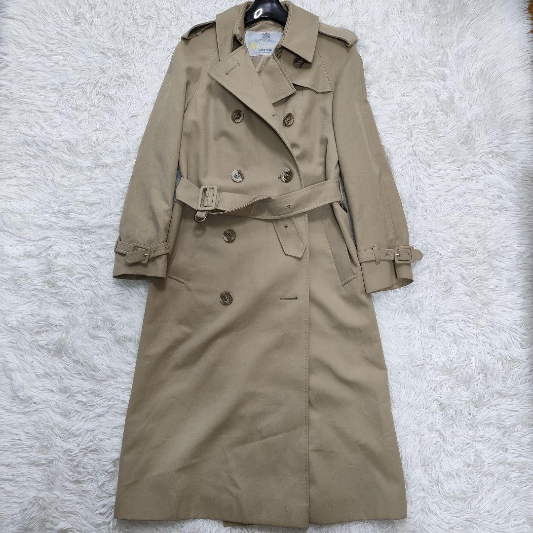 Aquascutum Trench Coat Asian fit M US size S Beige Authentic