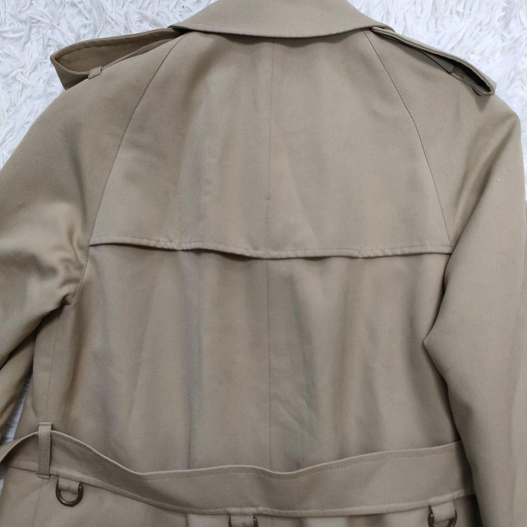 Aquascutum Trench Coat Asian fit M US size S Beige Authentic