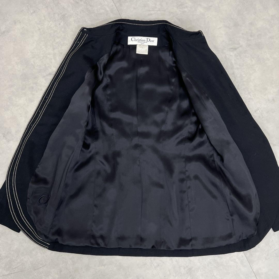 Christian Dior by John Galliano Jacket Asian fit XL 42 US size L Dark Navy Auth