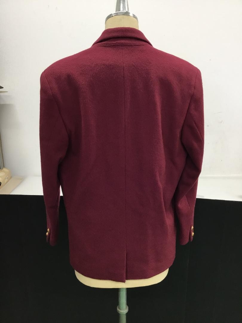 Christian Dior Tailored Jacket Asian fit M US size S Wine Red Authentic