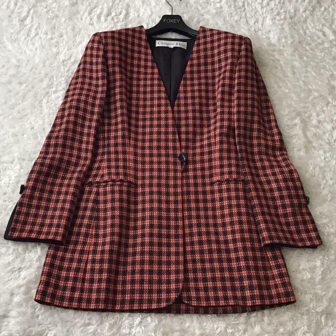 Christian Dior Jacket Asian fit L US size M Red Black Authentic
