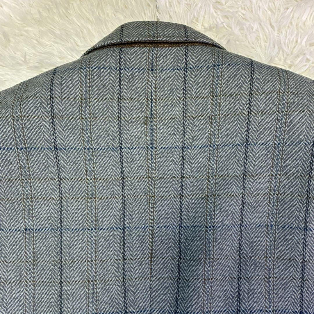 Christian Dior MONSIEUR Tailored Jacket Asian fit L US size M Gray Blue Auth