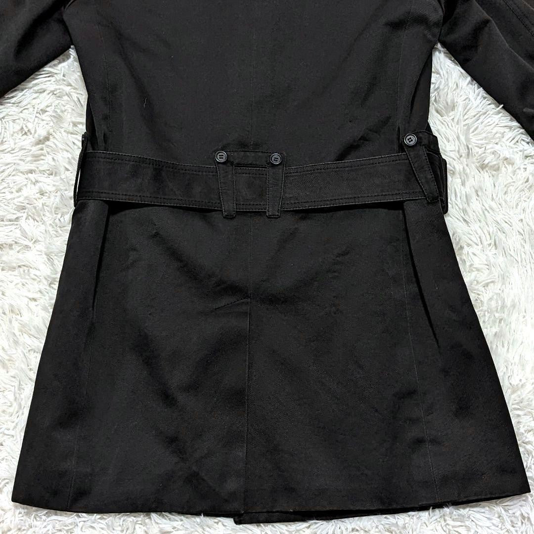 Dior Homme Trench Coat Asian fit M US size S Black Authentic