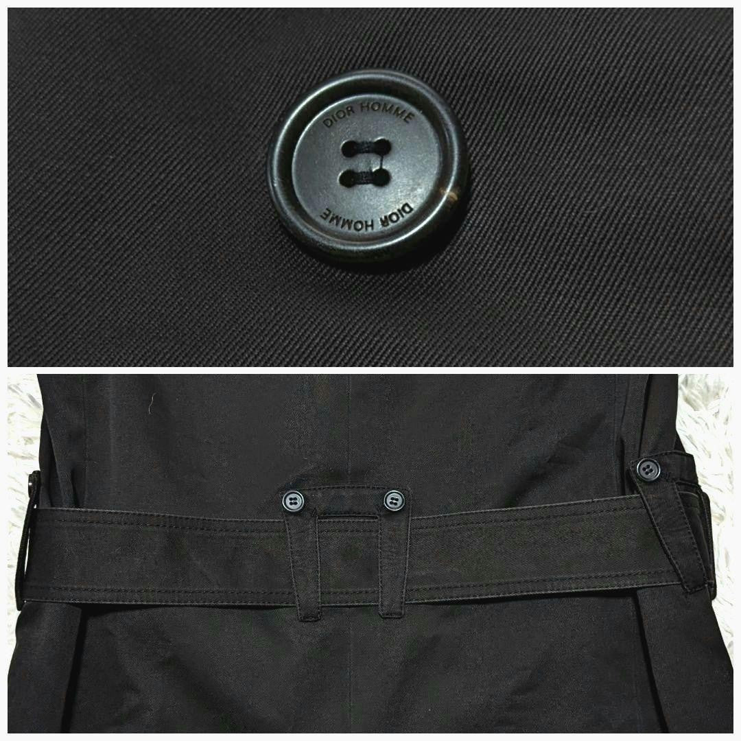 Dior Homme Trench Coat Asian fit M US size S Black Authentic