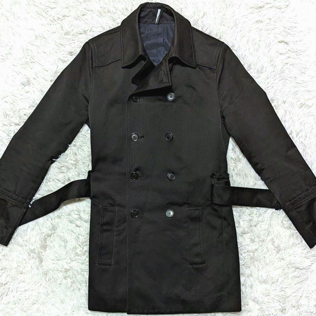 Dior Homme Trench Coat Asian fit M US size S Black Authentic