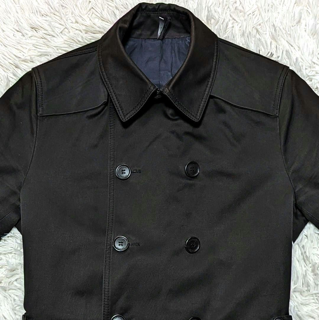 Dior Homme Trench Coat Asian fit M US size S Black Authentic