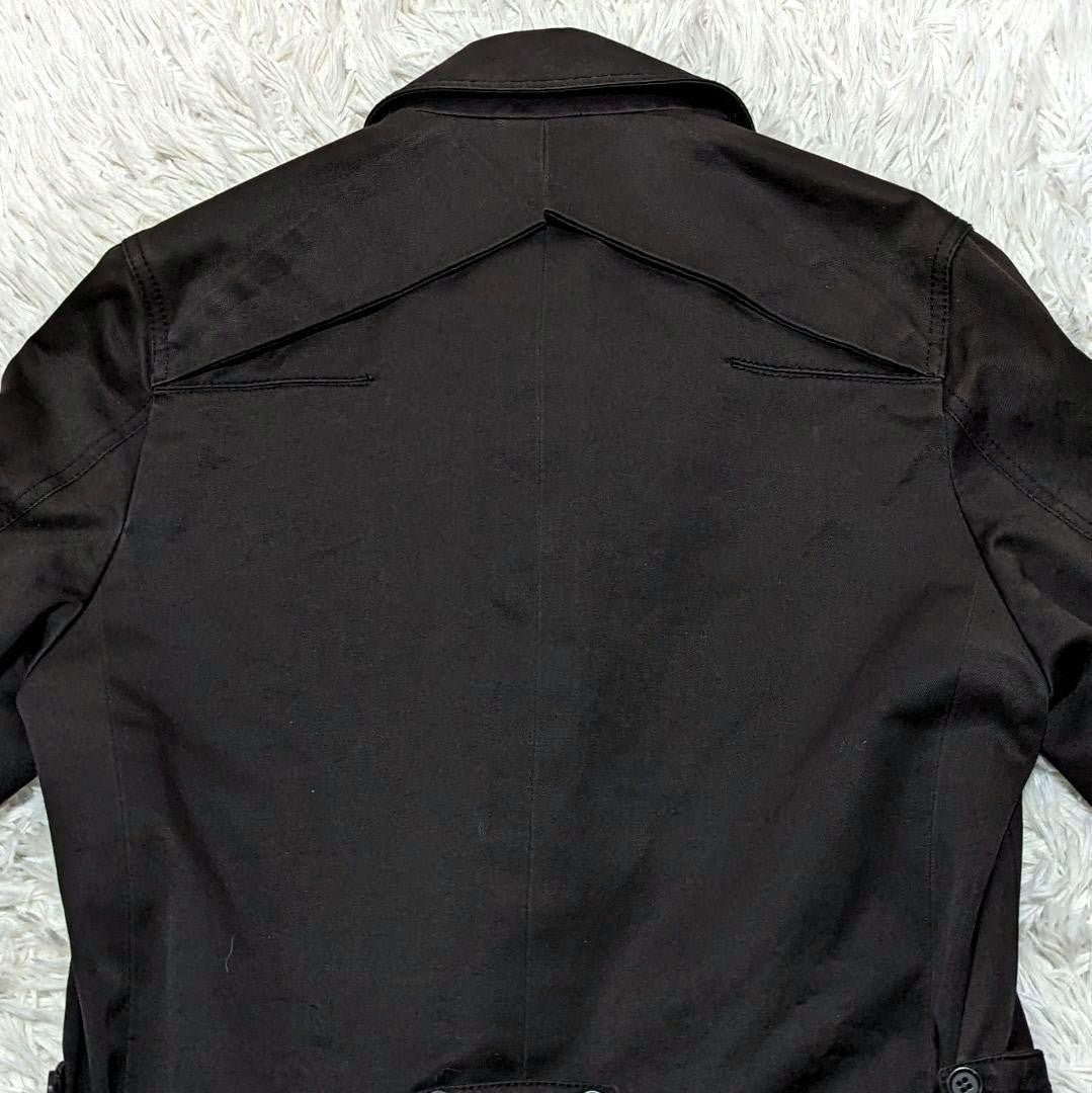 Dior Homme Trench Coat Asian fit M US size S Black Authentic