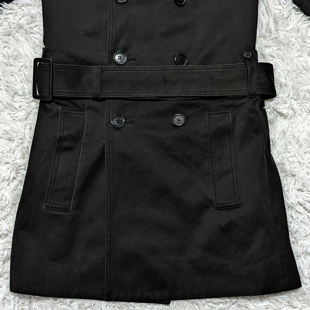 Dior Homme Trench Coat Asian fit M US size S Black Authentic