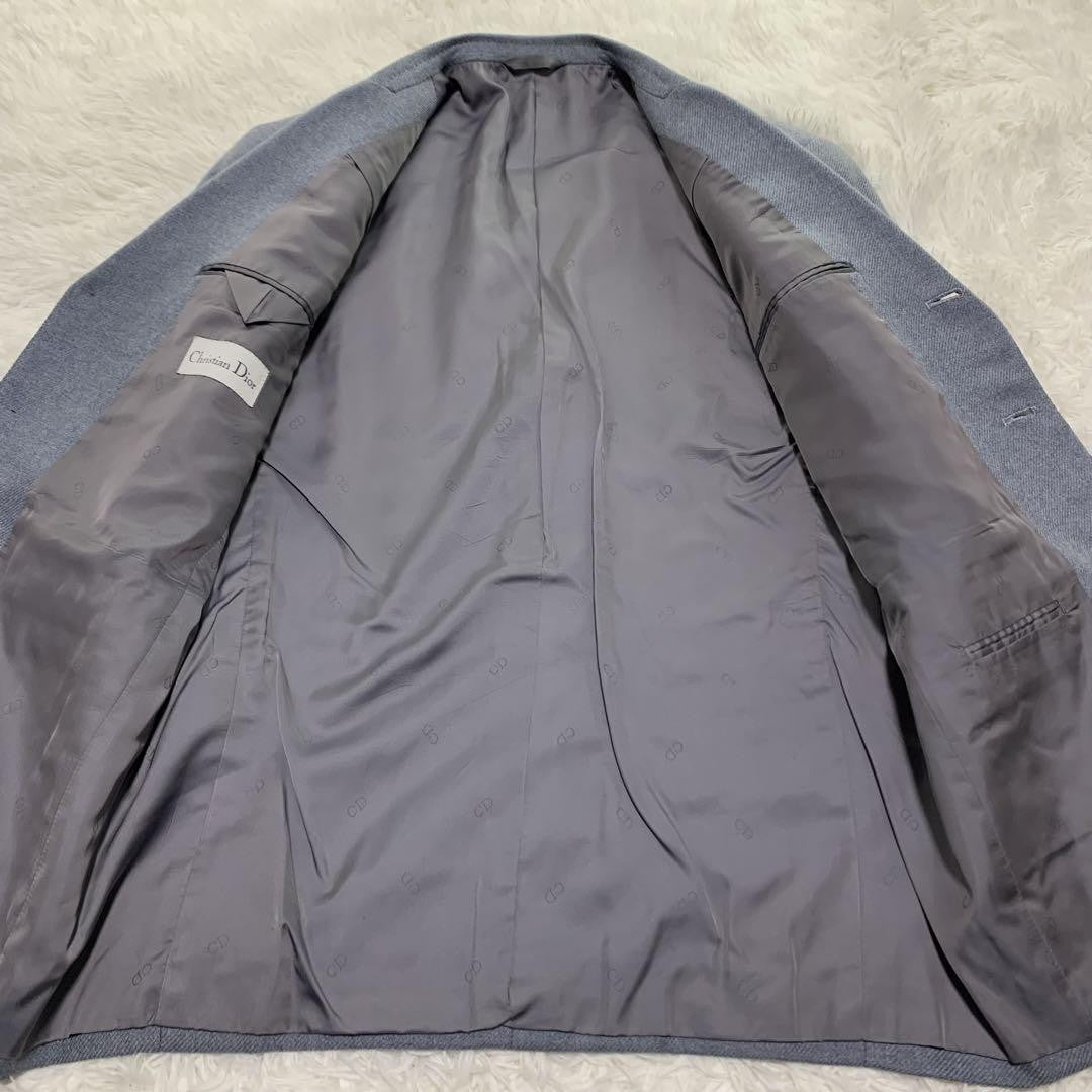 Christian Dior Tailored Jacket Asian fit M US size S Light Blue Authentic