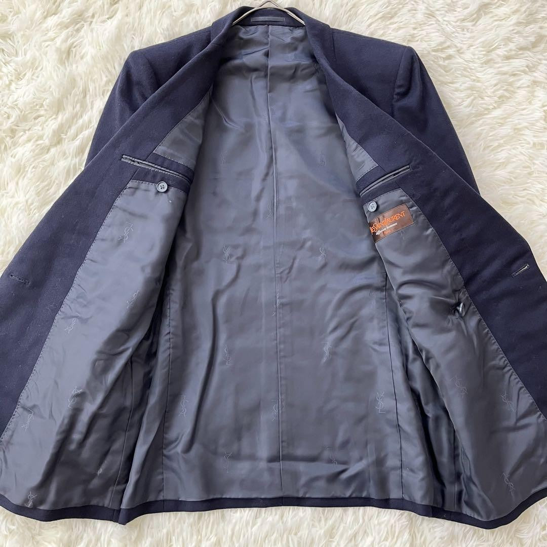 Saint Laurent Tailored Jacket Asian fit S US size XS Navy Authentic