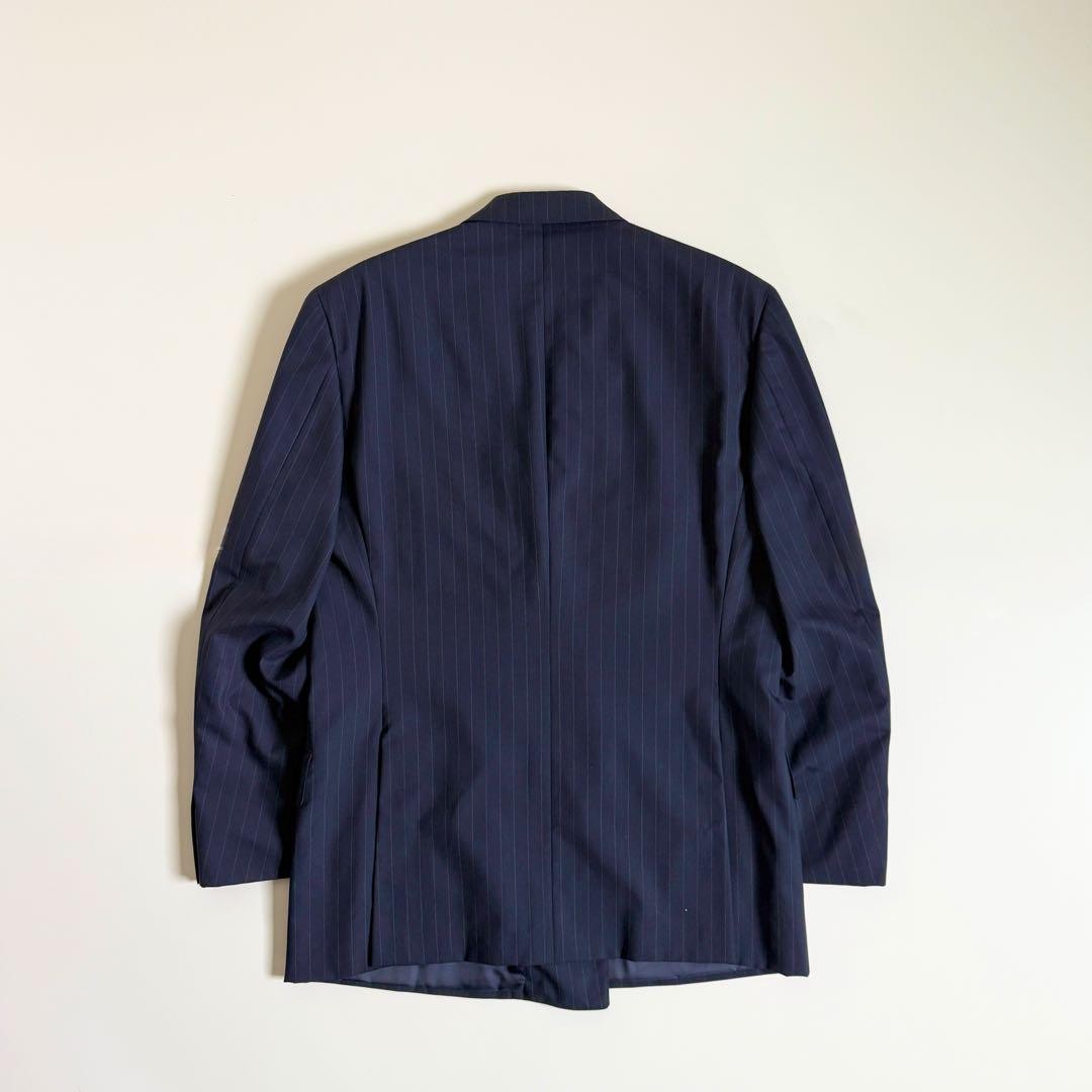 Saint Laurent Striped Tailored Jacket Asian fit L US size M Navy Authentic