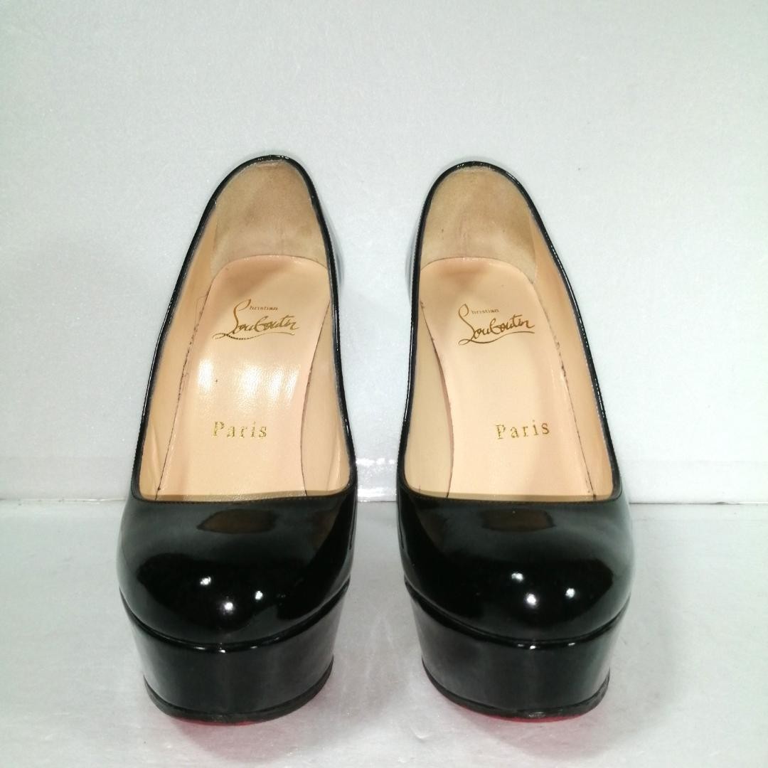Christian Louboutin Shoes Pumps Heel EU 34.5 US 4.5 Black Authentic