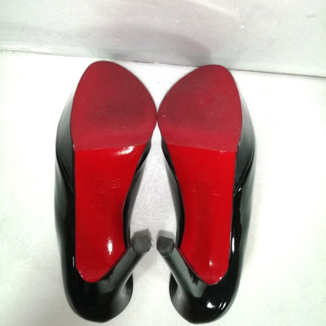 Christian Louboutin Shoes Pumps Heel EU 34.5 US 4.5 Black Authentic