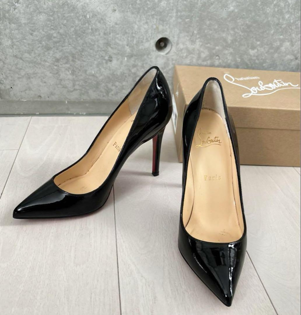 Christian Louboutin PIGALLE Shoes Pumps Heel EU 36.5 US 6.5 Black Authentic