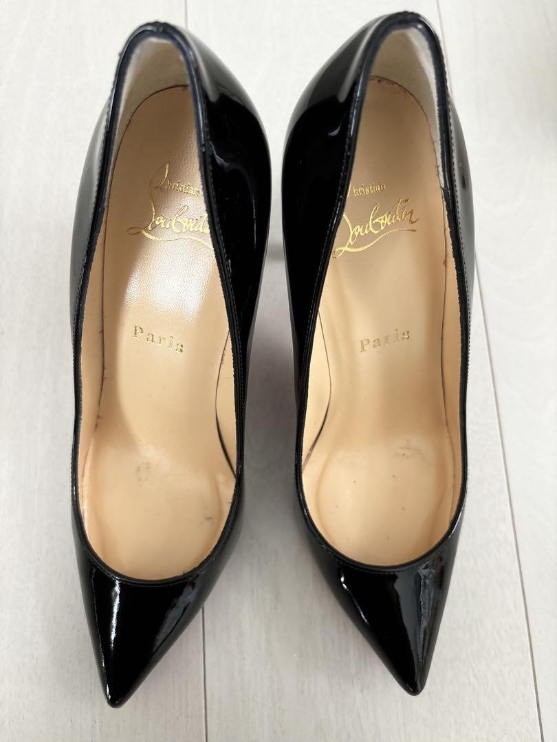 Christian Louboutin PIGALLE Shoes Pumps Heel EU 36.5 US 6.5 Black Authentic