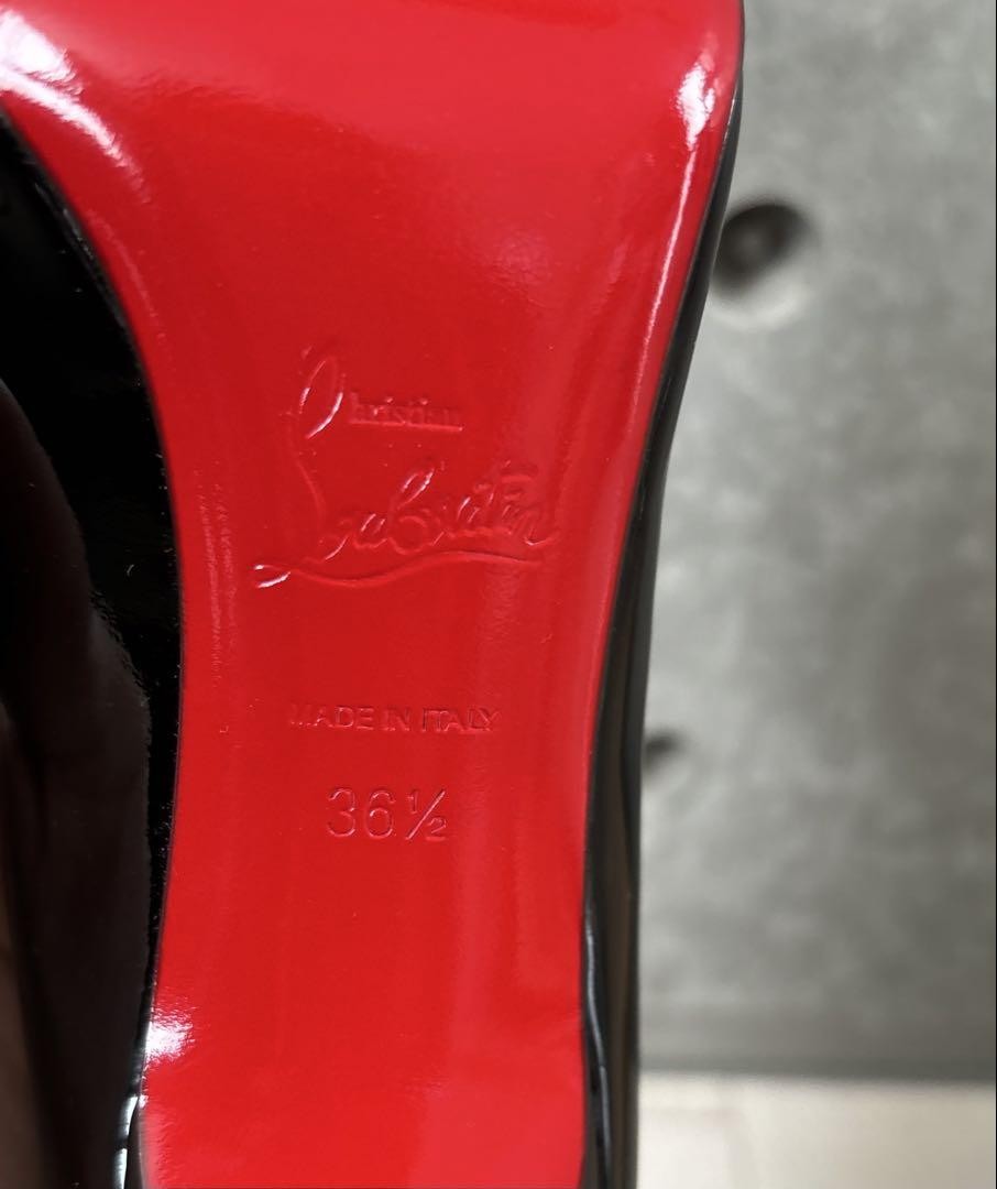Christian Louboutin PIGALLE Shoes Pumps Heel EU 36.5 US 6.5 Black Authentic
