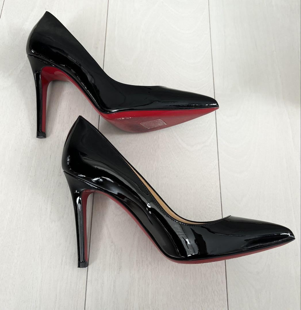 Christian Louboutin PIGALLE Shoes Pumps Heel EU 36.5 US 6.5 Black Authentic