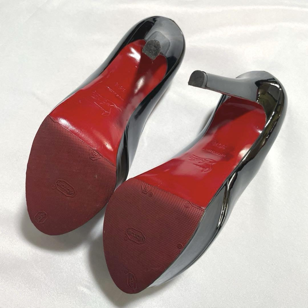 Christian Louboutin Shoes Pumps Heel EU 35.5 US 5.5 Black Authentic
