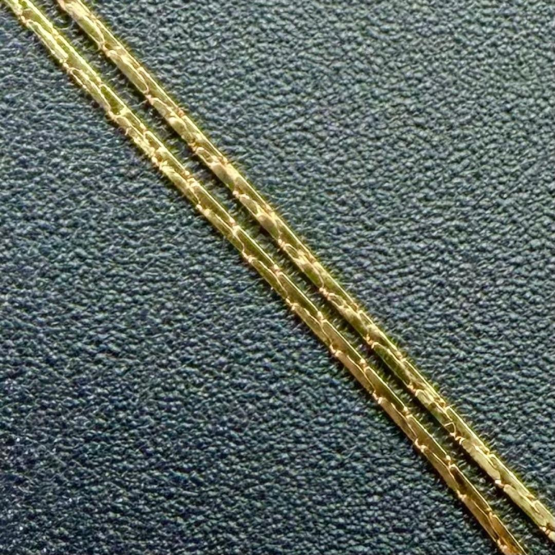 Saint Laurent Necklace Pendant YSL Cassandra Metal Rhinestone Gold Authentic