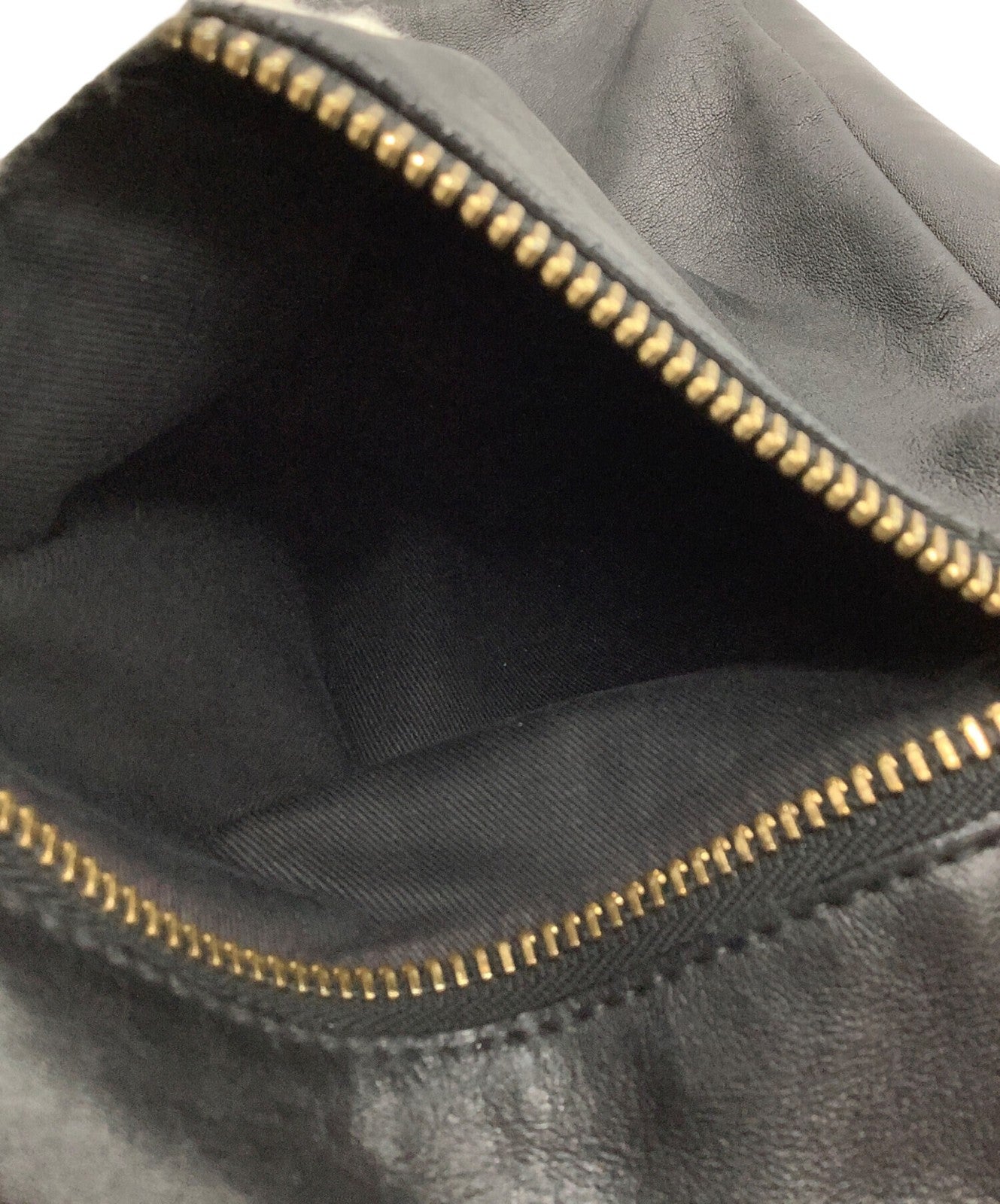 Chloe shoulder bag Purse Leather Black Gold Authentic Women's Used