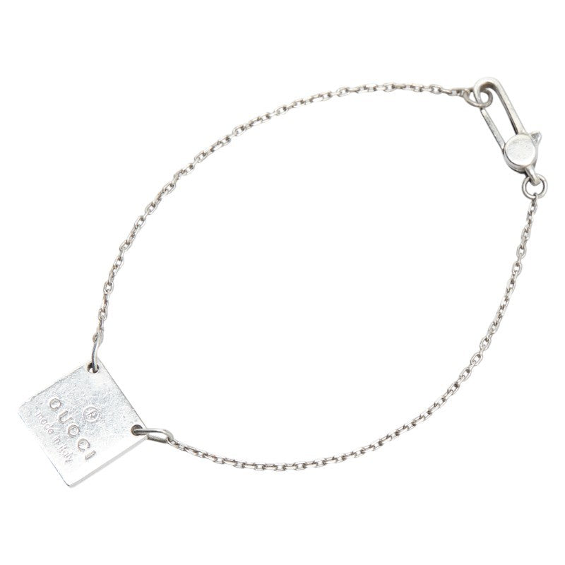 GUCCI Bracelet Bangle Logo Silver 925 Women Accessory Authentic