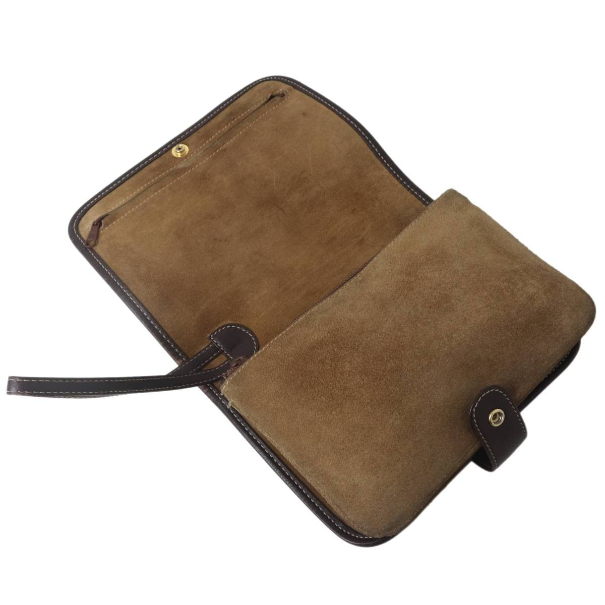 LOEWE Clutch Bag Second Bag Anagram Camel Authentic